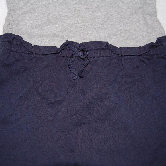 GAP Girls Size S (6-7), Long Sleeve Cotton Dress, Gray (Top) & Navy (Skirt) - Picture 6 of 6